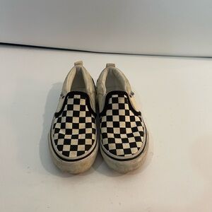 Vans Kids Black and White Checkered Sneakers